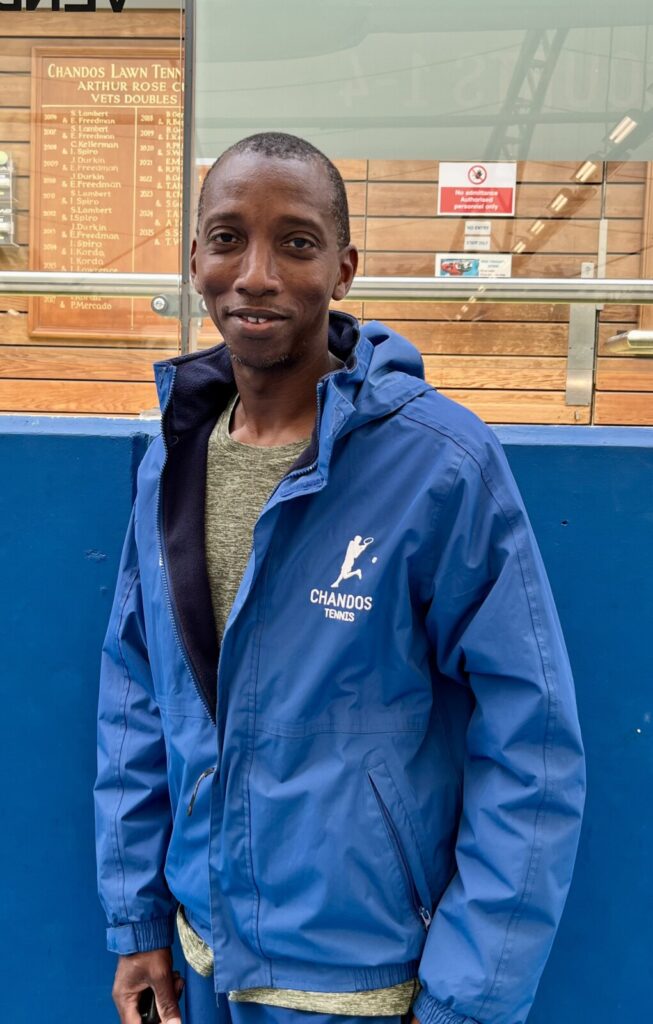 Gunther has been a member of Chandos since 1998 and he has been a coach at the club since 2001. During this time he has gained a wide range of experience working with players of all ages and ability. He is a level 4 LTA accredited coach.

He enjoys working with beginners and advanced players alike. Gunther was the Number 1 player in Ghana for 10 years and represented his country in the Davis Cup